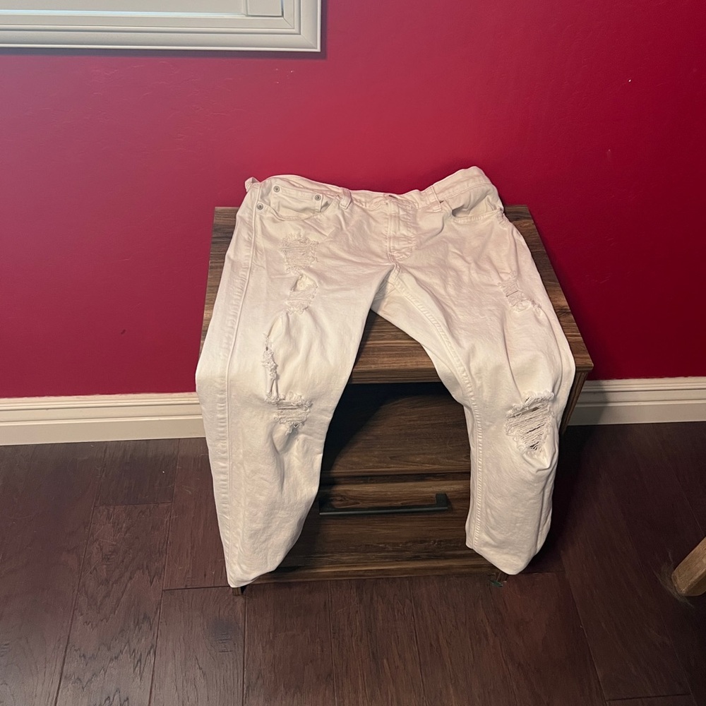 Hollister Men's Skinny Jeans - White